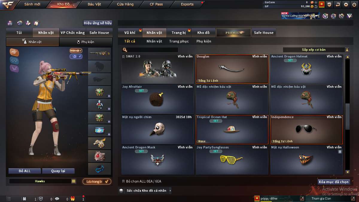 shop acc cf uy tin gia re